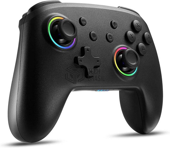 Imagem de Controle Sem Fio Pro Para Nintendo Switch PC IOS Android Steam Sixaxis Bluetooth - 10 Cores Led