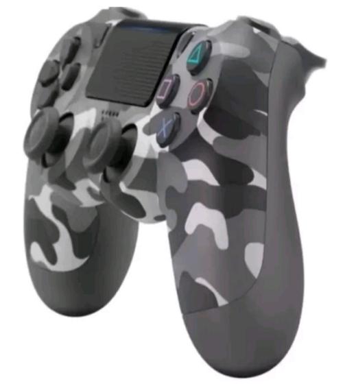 Imagem de Controle Sem Fio Ps4/Pc Controle Compatível Ps4/PC Sem Fio Cinza Camuflado- Altomex