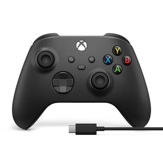 Imagem de Controle sem fio Xbox Series Preto com Cabo USB-C