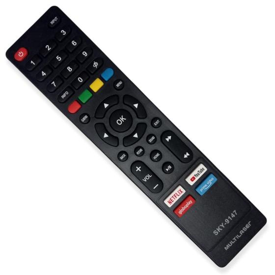 Imagem de Controle Tv Multilaser, Netflix,Youtub,Globoplay,Primevideo