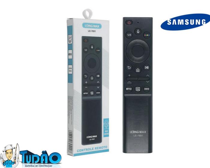 Imagem de Controle TV Samsung Voz Netflix PrimeVideo LE-7691 Lelong