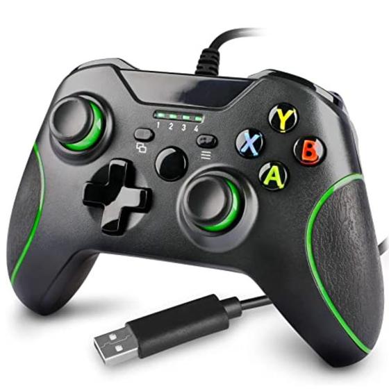 Imagem de Controle TYZ Compatível para Xbox One S Com Fio Usb Joystick Pc Gamer