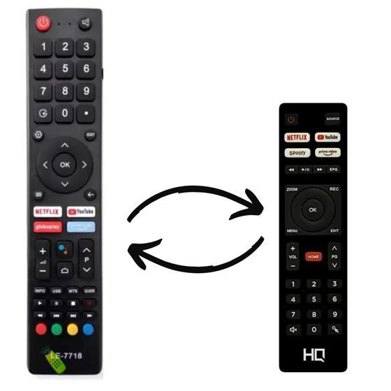 Imagem de controle universal compativel com tv hq smartv hqstv50nk ( leia o anuncio )