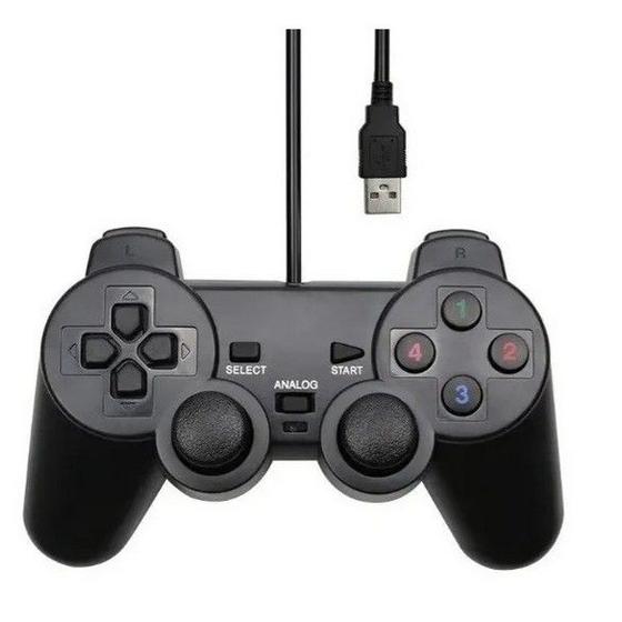 Imagem de Controle Usb Para Pc Notebook Computador Joystick Manete Ps3