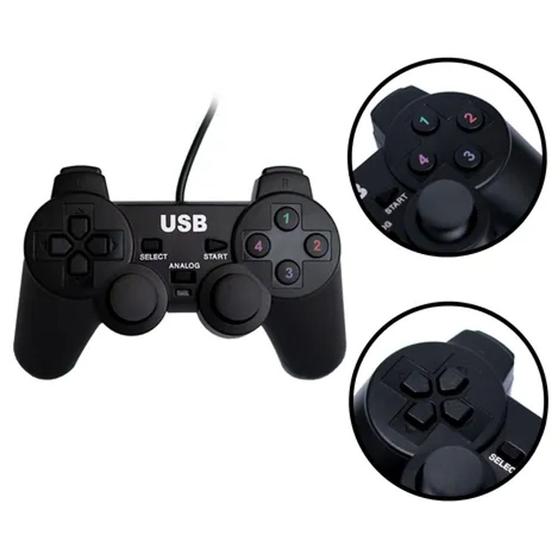 Imagem de Controle Usb Ps2 Compatível Com Computador Notebok Analógico - ATURN SHOP