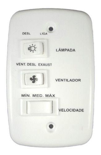 Imagem de Controle Ventilador Teto 4x2 C/ Capacitor 110v 127v 1 Lâmpada