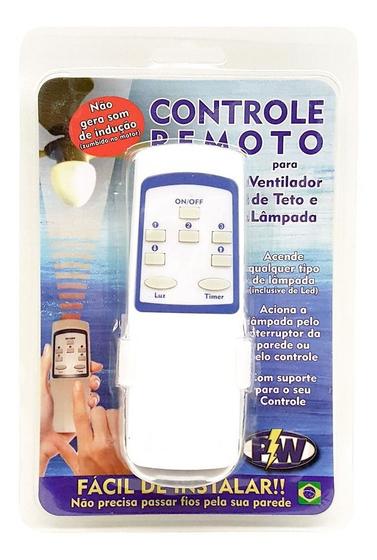 Controle Ventilador Teto Pw Bivolt(silencioso) 3 Velocidades Menor preço em Controle Ventilador Teto Pw Bivolt(silencioso) 3 Velocidades
