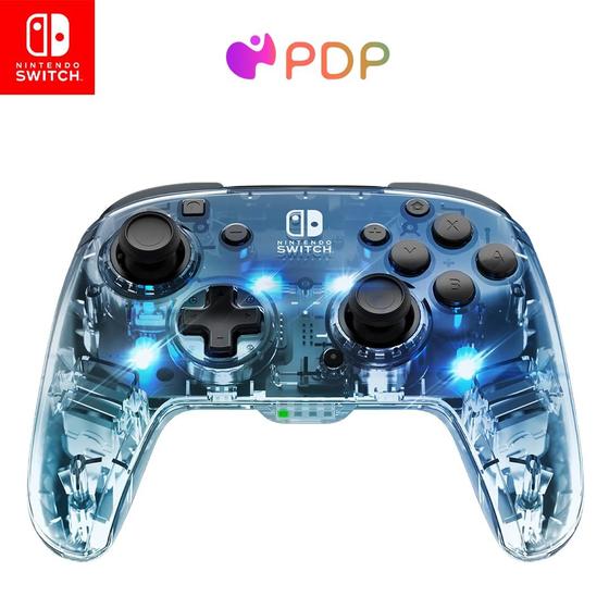 Imagem de Controle Wireless Afterglow Prismatic LED Deluxe - Multicolor - Nintendo Switch
