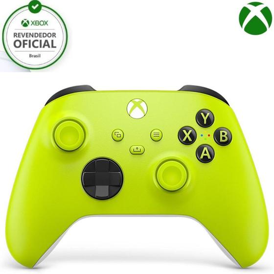 Imagem de Controle Xbox One e Series Amarelo Eletric Volt Com 12 Meses de Garantia
