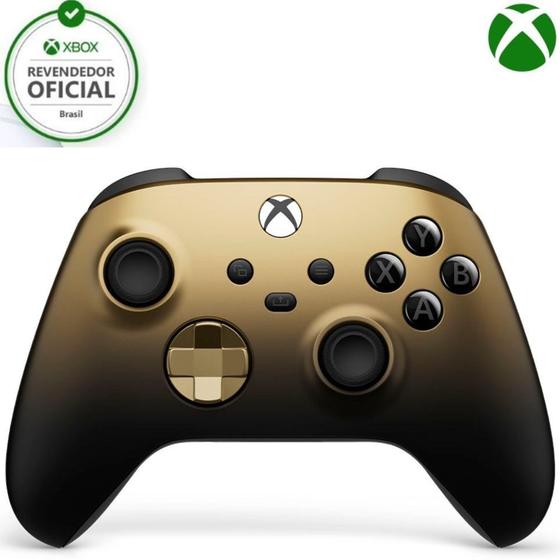 Imagem de Controle Xbox One e Series Gold Shadow Dourado 12 Meses de Garantia