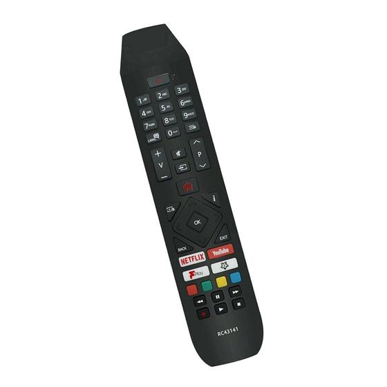 Imagem de Controlo remoto de substituição Hitachi RC-43140 para TV LED