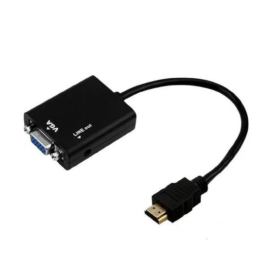 Imagem de Conversor 5+ Hdmi Para Vga Saída R/L Com Cabo 075-0823 Pix