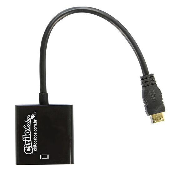 Imagem de Conversor Adaptador Mini Hdmi Para Vga