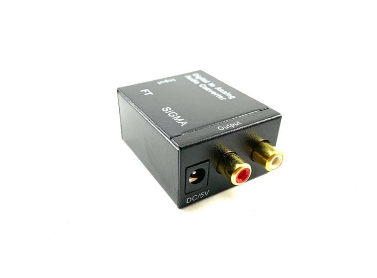 Conversor Audio ótico e Coaxial Digital para RCA Analogico Menor preço em Conversor Audio ótico e Coaxial Digital para RCA Analogico