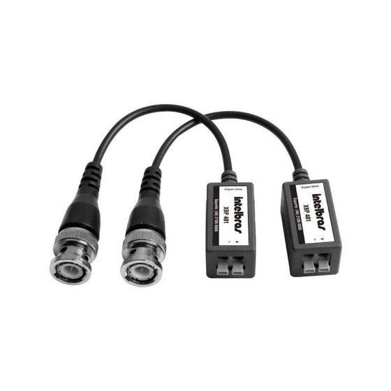 Imagem de Conversor Balun Passivo Intelbras XBP 401 HD - Compatível com Analógico, HDCVI, HDTVI e AHD