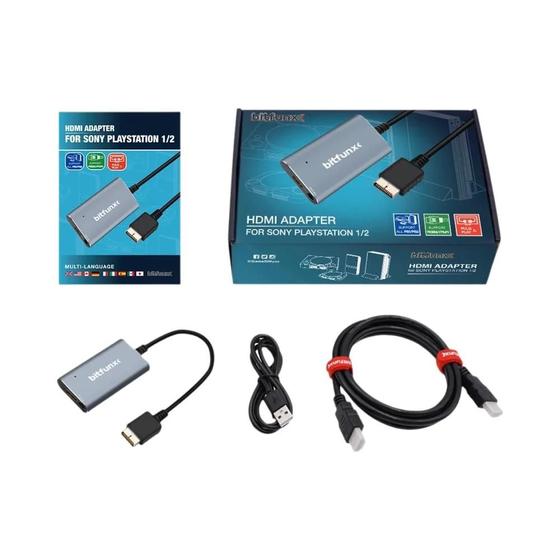 Conversor Bitfunx PS2 para HDMI - PS2/PS1 - Suporte a 1 Console de Jogo Menor preço em Conversor Bitfunx PS2 para HDMI - PS2/PS1 - Suporte a 1 Console de Jogo