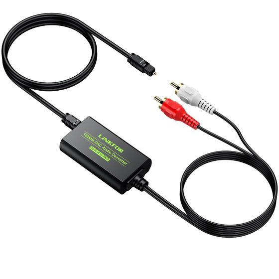 Imagem de Conversor DAC Digital para Analógico 192kHz com Cabo