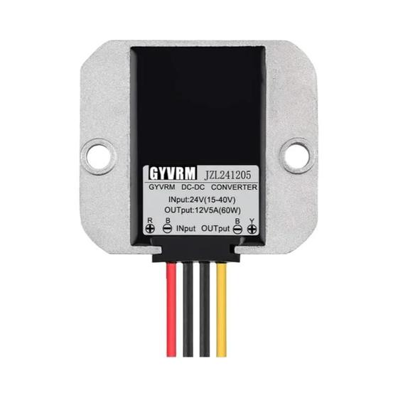 Imagem de Conversor DC-DC Buck de Alta Potência - 24V/36V/48V/60V para 12V (5A/6A/8A/10A)