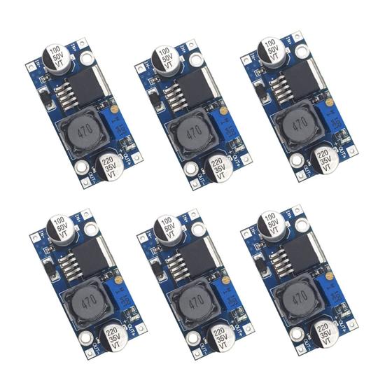 Imagem de Conversor DC-DC Buck Valefod LM2596 3,2-35V para 1,25-30V, pacote com 6