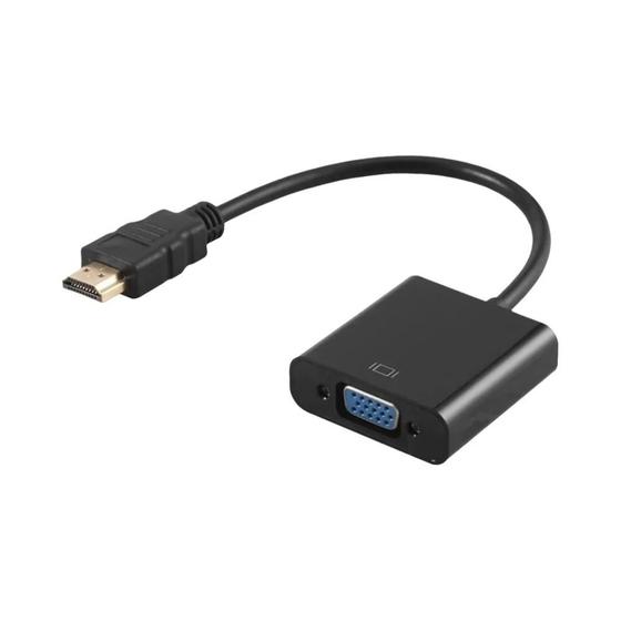 Imagem de Conversor De Cabo Adaptador HDMI Para VGA 1080P Para PC Laptop Tablet HDMI Macho Para Fêmea VGA