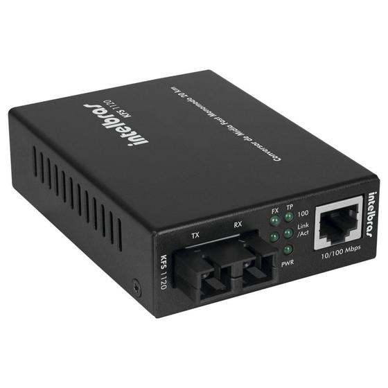 Imagem de Conversor de Mídia Fast Ethernet Monomodo 20km KFS1120 Intelbras