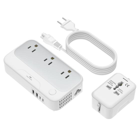 Imagem de Conversor de tensão FBDD Universal 220V para 110V 250W com 4 USB