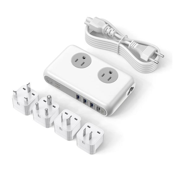 Imagem de Conversor de Tensão VPSUN 230V para 110V - 230W com 4 Portas USB