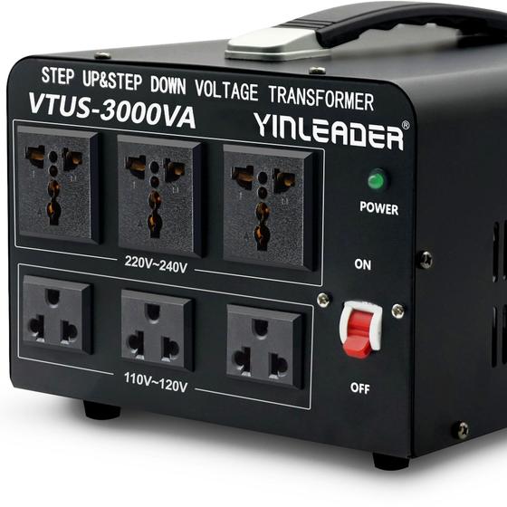 Imagem de Conversor de Tensão Yinleader VTUS-3000-6S 3000W - Transformador de Potência