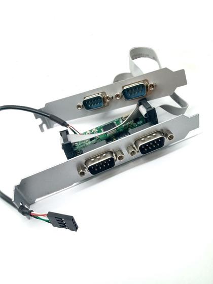 Imagem de Conversor de USB interno para 4 saidas seriais RS232
