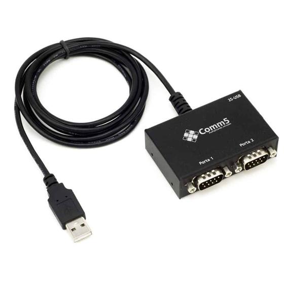 Imagem de Conversor de USB para 2 Saídas Seriais RS232/ Comm5 2S USB FDTI 