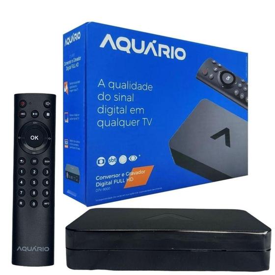 Conversor Digital Aquário Dtv-9000 Preto - Bivolt - Aquario Imagem de Conversor Digital Aquário Dtv-9000 Preto - Bivolt - Aquario
