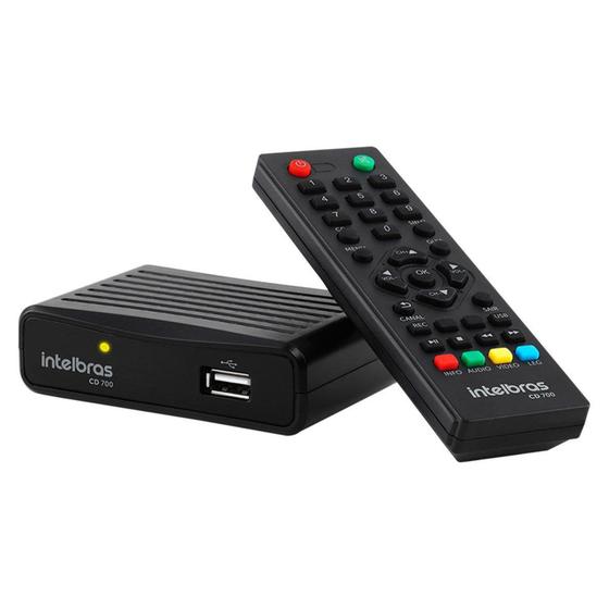 Conversor Digital de Tv Intelbrass com Gravador Cd700 - Preto - Bivolt Menor preço em Conversor Digital de Tv Intelbrass com Gravador Cd700 - Preto - Bivolt