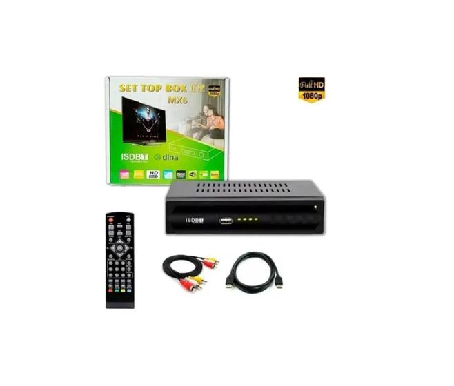 Imagem de Conversor digital TV sinal digital isdb-t set top box full HD hdmi Com Usb - Set Box
