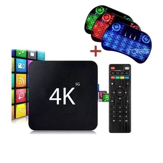Conversor Digital Tv Smart Android 10.1 4K 5G + teclado Menor preço em Conversor Digital Tv Smart Android 10.1 4K 5G + teclado
