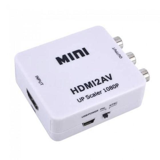 Imagem de Conversor e adaptador De Hdmi Para Video Composto 3 Rca Av