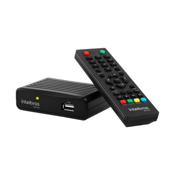 Imagem de Conversor e Gravador Digital HDTV Intelbras CD 700 - Full HD - com Controle Remoto - USB, HDMI, AV