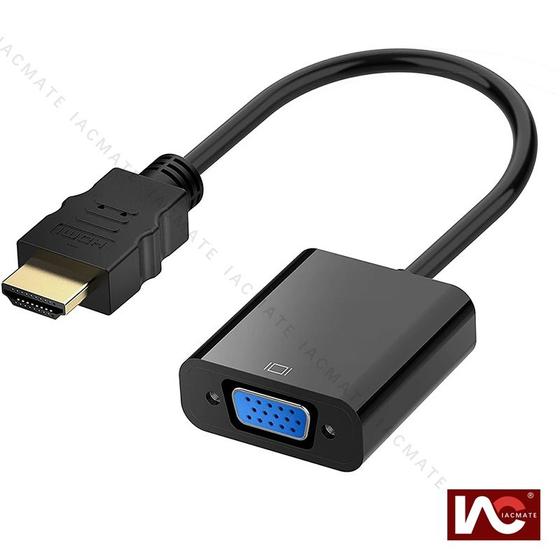 Imagem de Conversor HDMI Macho x VGA Fêmea com Áudio P2