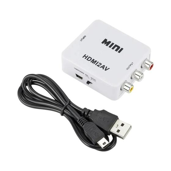 Imagem de Conversor HDMI para RCA 1080p - Adaptador de Vídeo Composto com Áudio