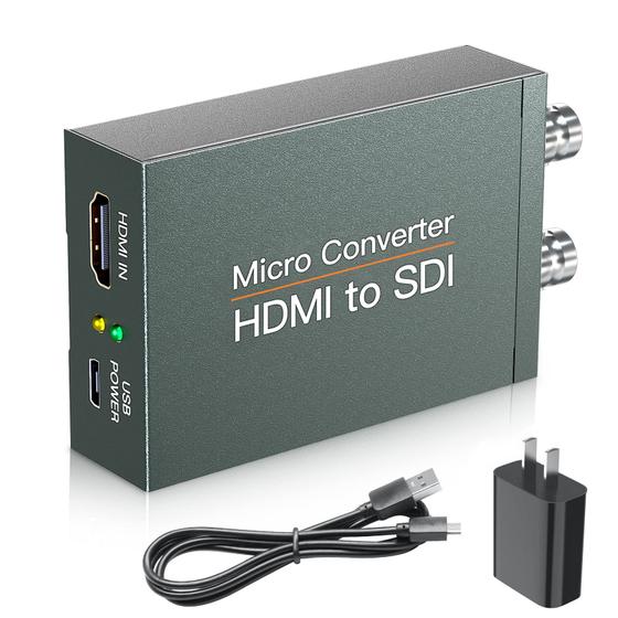 Imagem de Conversor HDMI para SDI SEMZHENG - 1080P com Áudio - 2 Saídas SDI