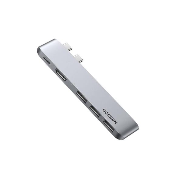Conversor HUB MacBook Lateral USB-C / HDMI e 3 USB 3.0 e USB-C UGreen Menor preço em Conversor HUB MacBook Lateral USB-C / HDMI e 3 USB 3.0 e USB-C UGreen