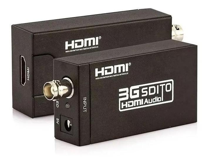 Imagem de Conversor Sd-Sdi, Hd-Sdi E 3G-Sdi Para Hdmi 1.4 1080P