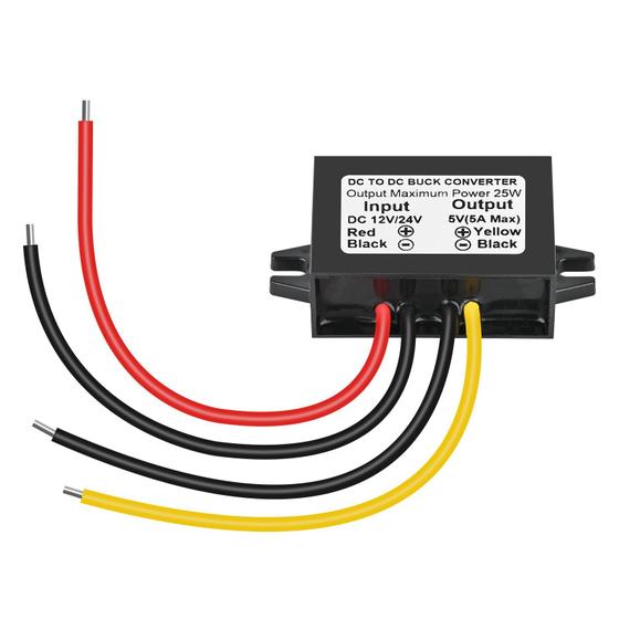 Imagem de Conversor Step Down Klnuoxj DC 24V 12V para 5V 5A 25W