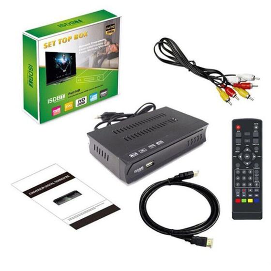 Imagem de Conversor TV Sinal Digital ISDB-T Set Top Box Full HD HDMI