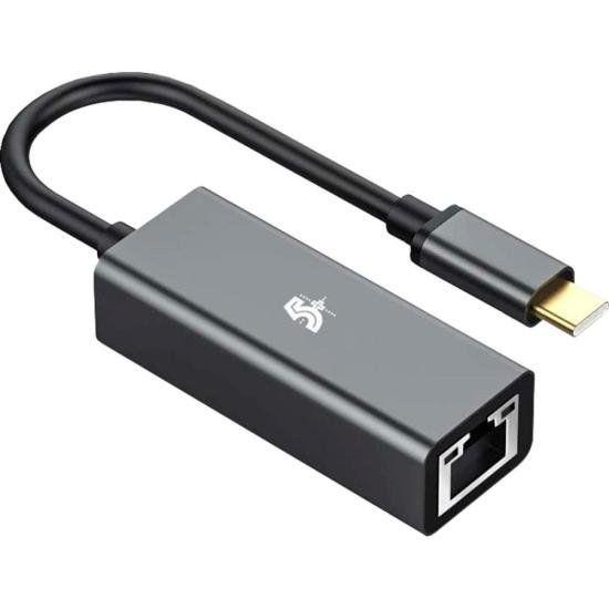 Imagem de Conversor USB C Para LAN RJ45 5+ F002