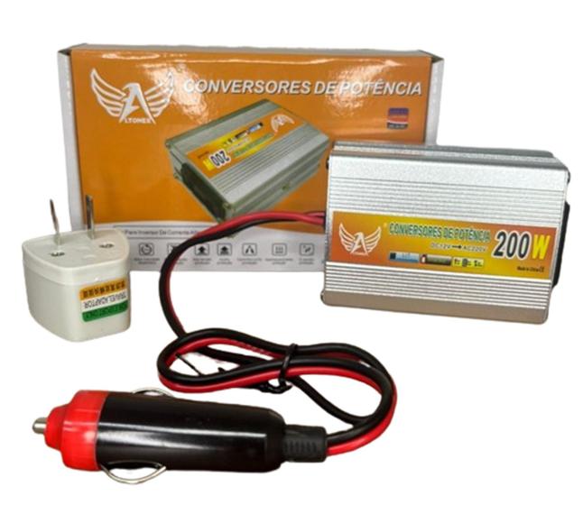 Imagem de Conversor Veicular Inversor Com 200w De Potência - Dc 12v Ac 220v