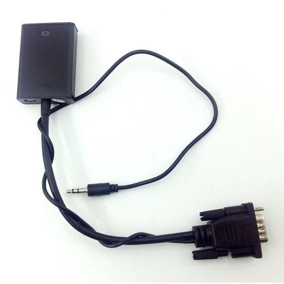 Menor preço em Conversor VGA X HDMI Com cabo P2 e USB