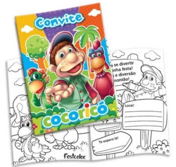 Imagem de Convite Aniversário Cocoricó Com 8 Regina