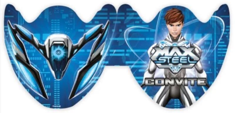 Imagem de Convite Aniversário Max Steel Com 8 Regina