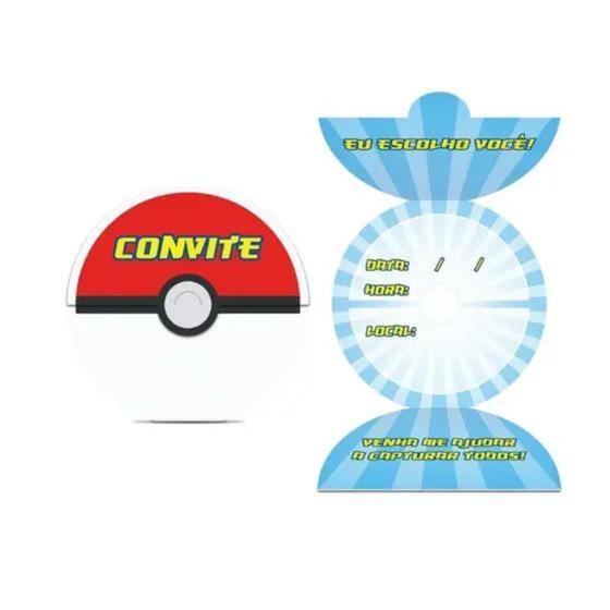 Imagem de Convite Pocket Monsters 8 Un - Junco