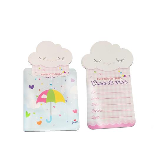 Imagem de Convites De Aniversário Chuva De Amor Junco Com 8 Un